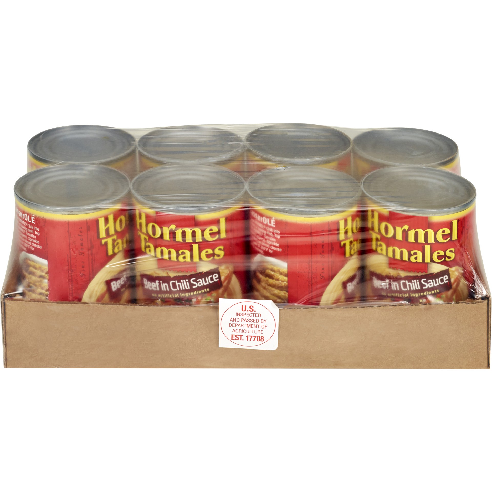 slide 1 of 6, Hormel Beef Tamales In Chili Sauce, 15 oz