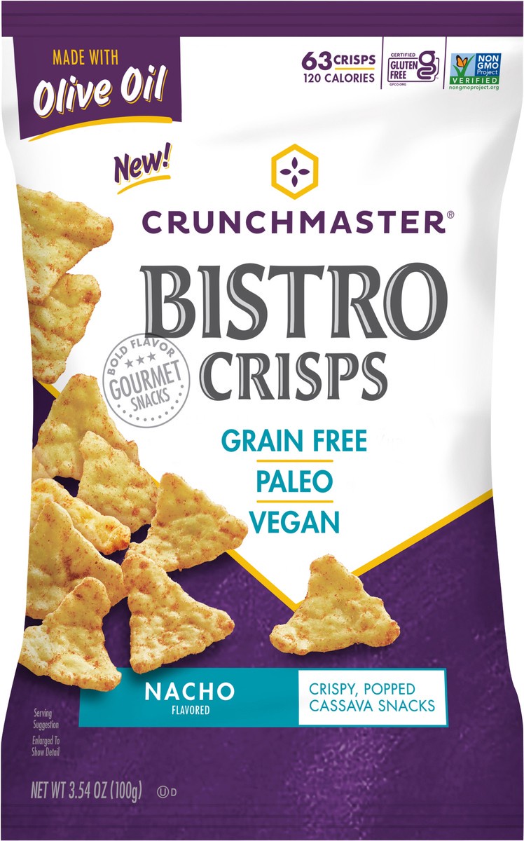 slide 4 of 6, Crunchmaster Nacho Crisps, 3.54 oz