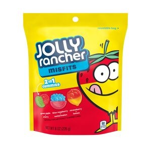 slide 1 of 1, Jolly Rancher Misfits 2 In 1 Gummies, 8 Oz, 8.48 oz