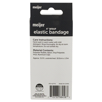 slide 3 of 5, Meijer Elastic Bandage Roll with Easy Clips, 4", 1 roll