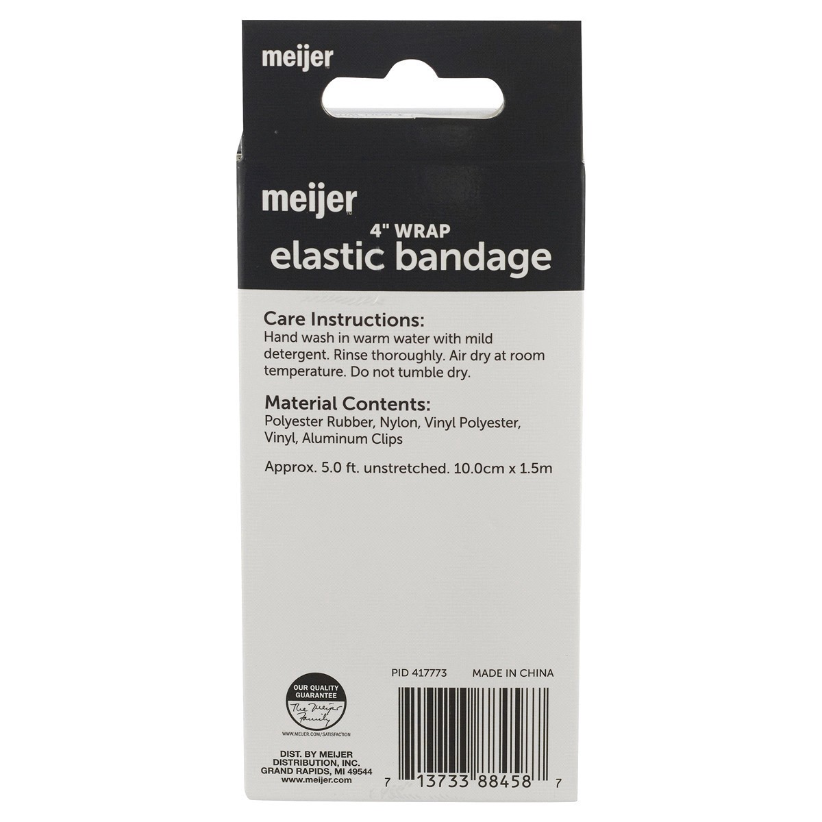 slide 5 of 5, Meijer Elastic Bandage Roll with Easy Clips, 4", 1 roll