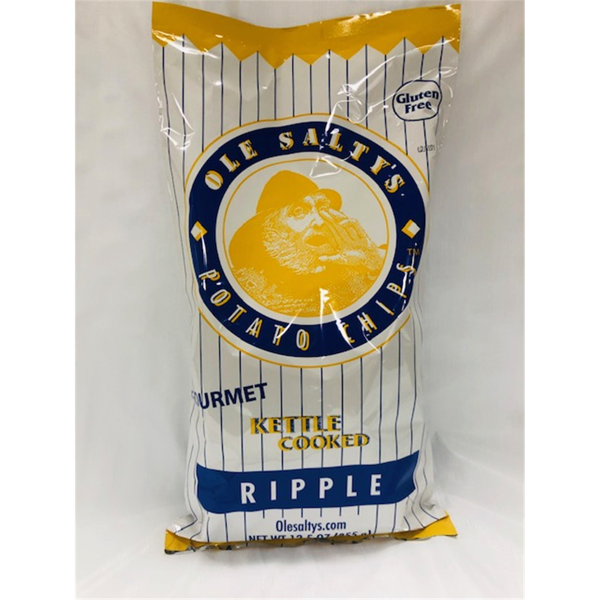 slide 1 of 5, Ole Salty's Potato Chips Ripple, 12.5 oz