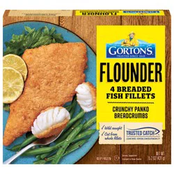 Gorton's Flounder Breaded Fish Fillets 4 ea