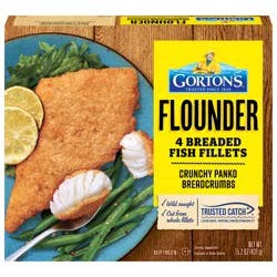 Gorton's Flounder Breaded Fish Fillets 4 ea