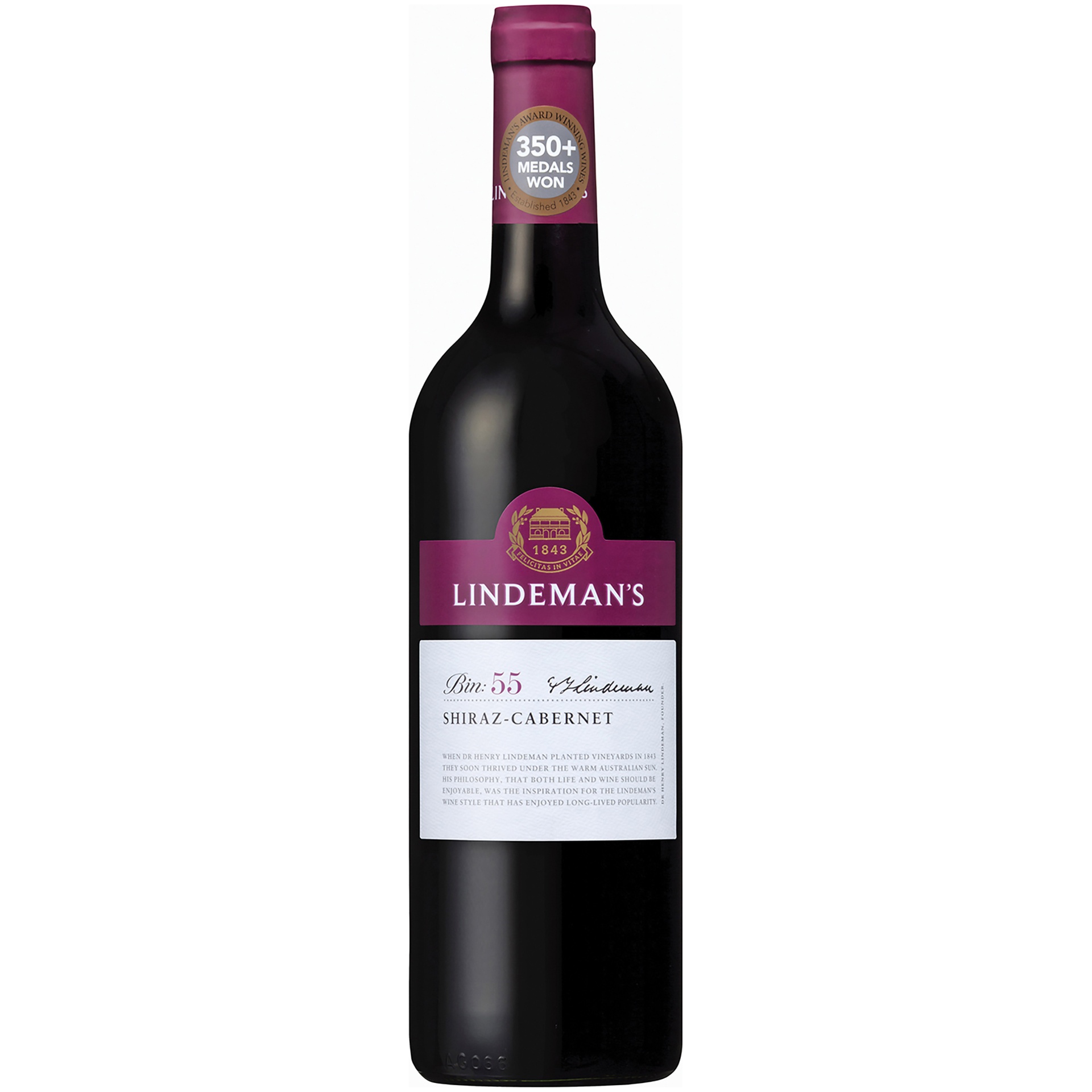 slide 1 of 1, Lindeman's Shiraz/Cabernet Bin-55, 750 ml