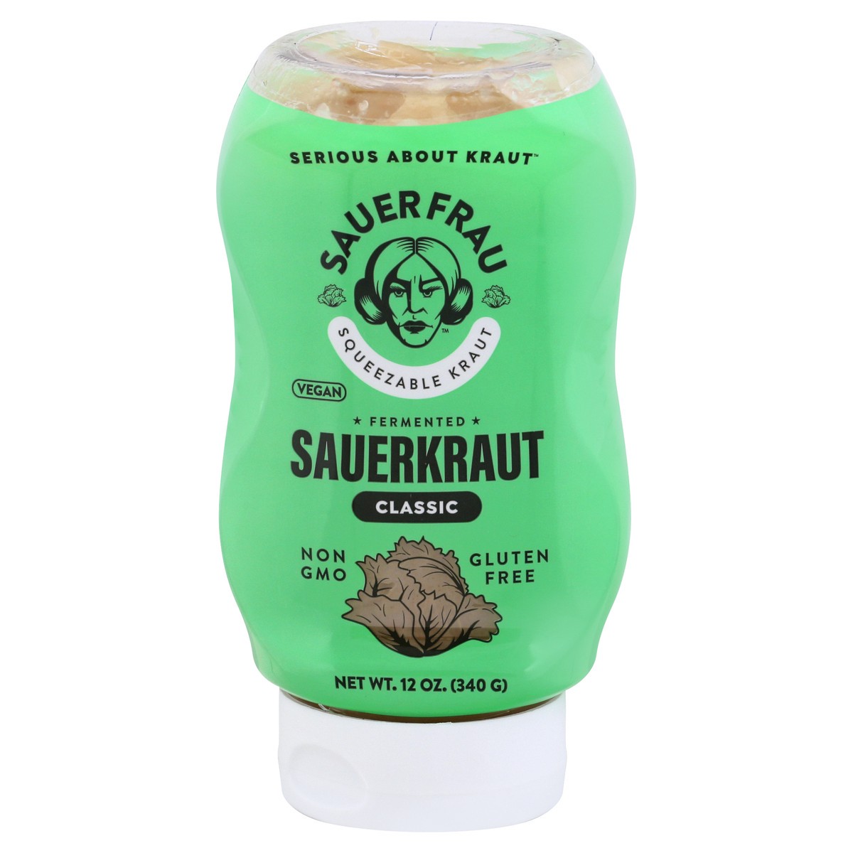 slide 1 of 13, Sauer Frau Sauerkraut 12 oz, 12 oz