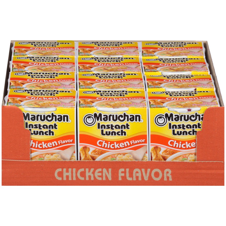 slide 1 of 8, Maruchan Instant Lunch Chicken Flavor Ramen Noodle Soup, 12 ct; 2.25 oz