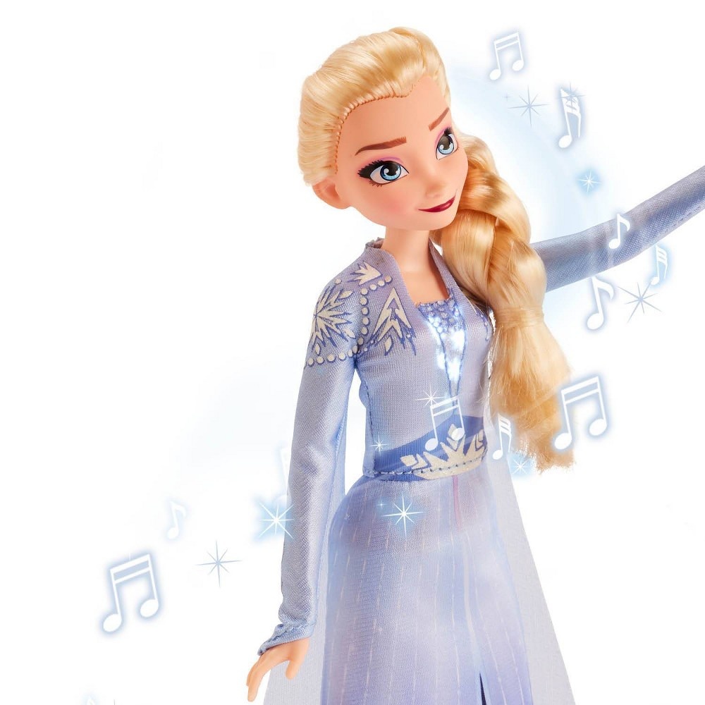 slide 3 of 4, Disney Frozen 2 Singing Elsa Fashion Doll with Music - Blue, 1 ct