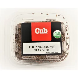 Bulk Organic Brown Flax Seed, 12 Ounce