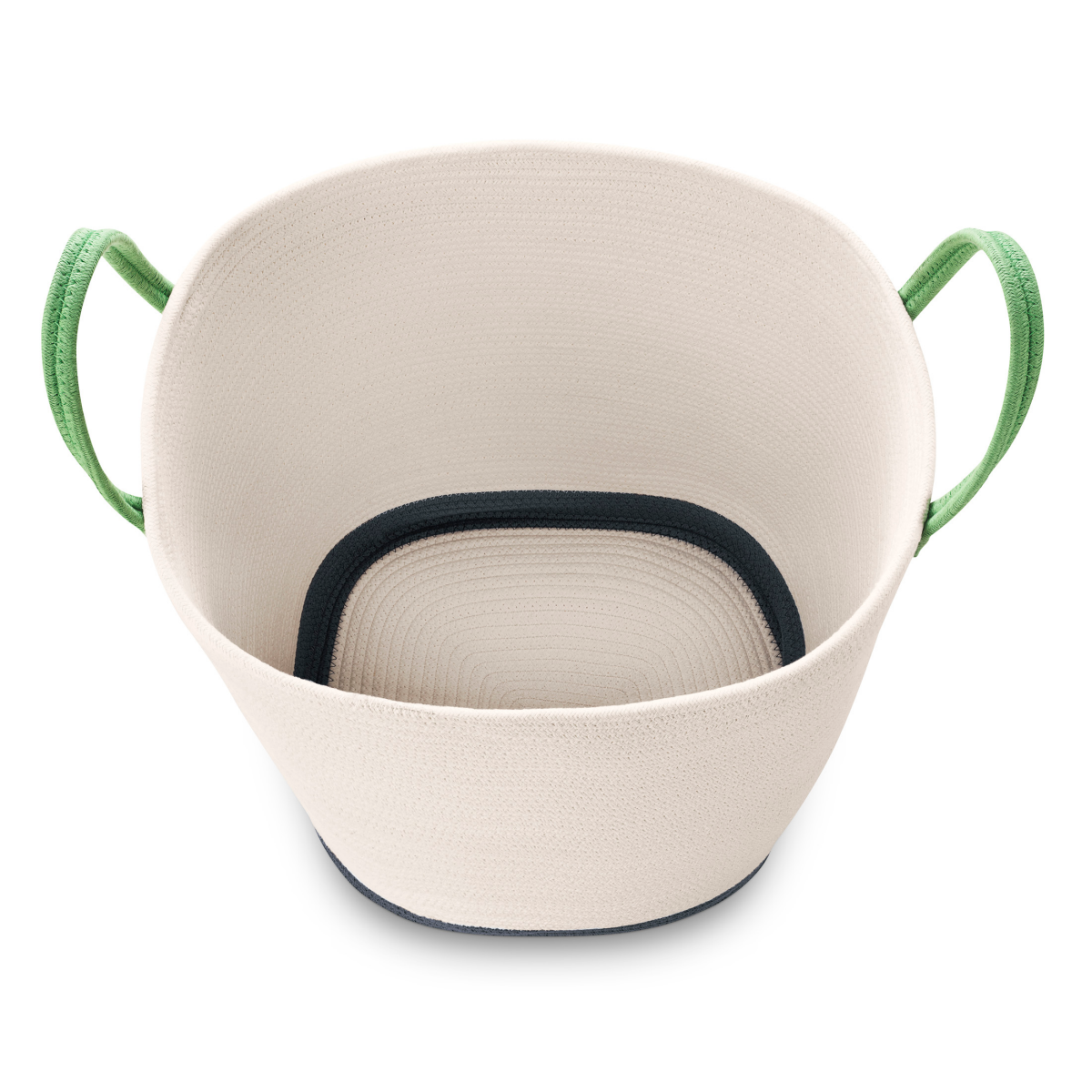 slide 4 of 4, Whitmor Large Rope Bin Color Block Handle And Bottom Reflecting Pond Blue, 1 ct
