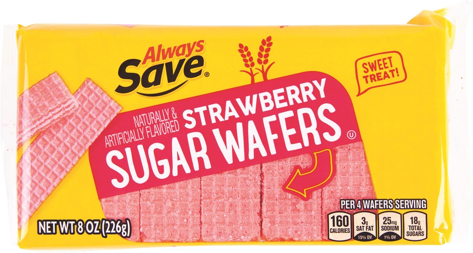 slide 1 of 1, Always Save Strawberry Wafer Cookies, 8 oz