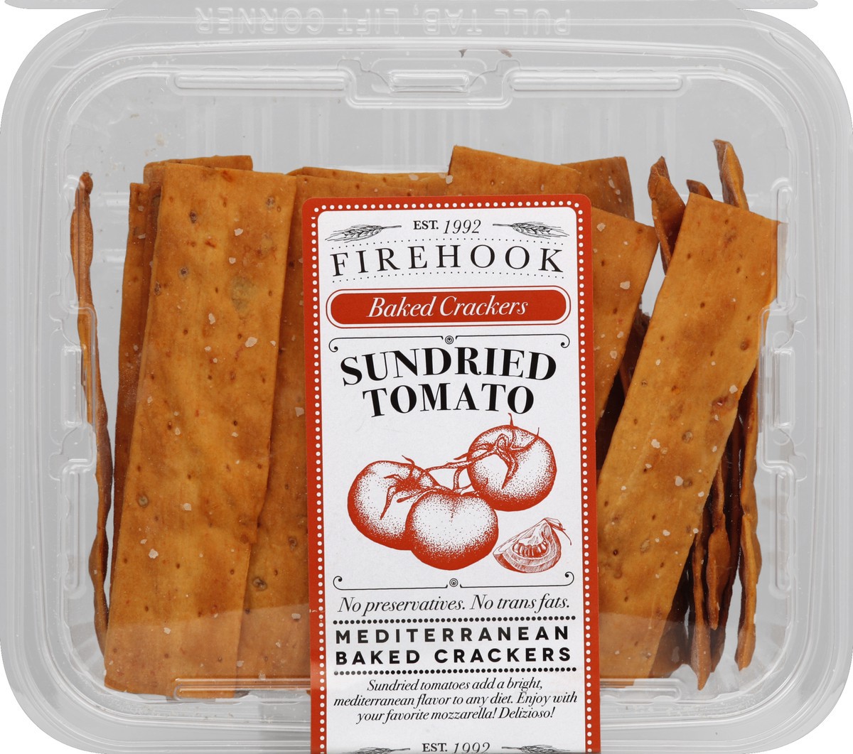 slide 3 of 4, Firehook Sundried Tomato Baked Crackers, 7 oz