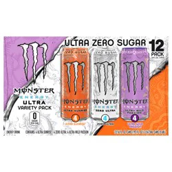 Monster Energy Ultra Variety Pack ZSWP 2/12/16oz