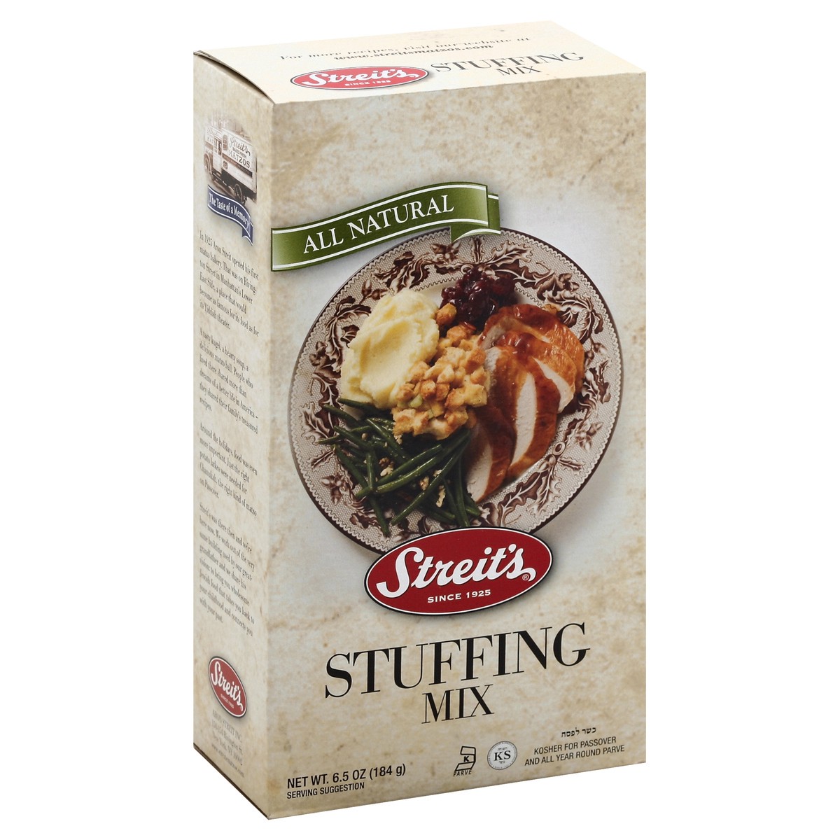 slide 5 of 5, Streit's Aron Streit Inc. Stuffing Mix, 6.5 oz