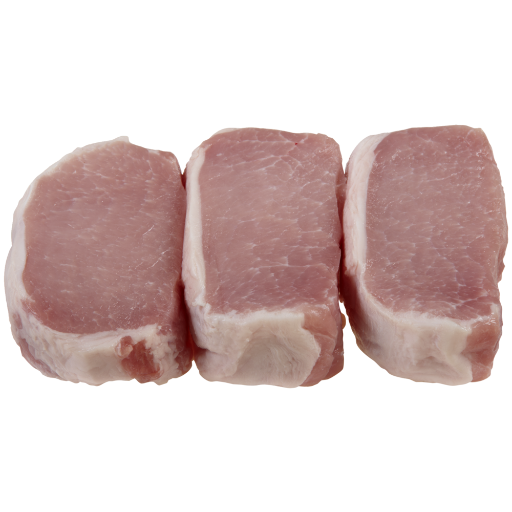 slide 1 of 1, Rib End Chop - Family Pack, per lb