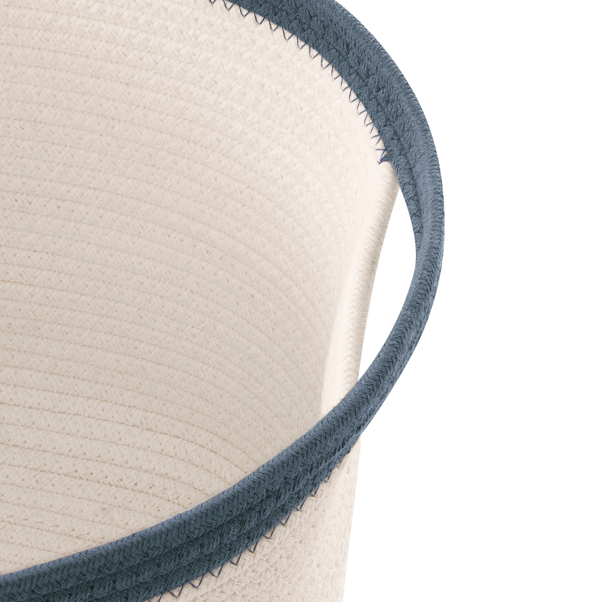 slide 4 of 4, Whitmor Large Rope Bin Natural Reflecting Pond Blue, 1 ct