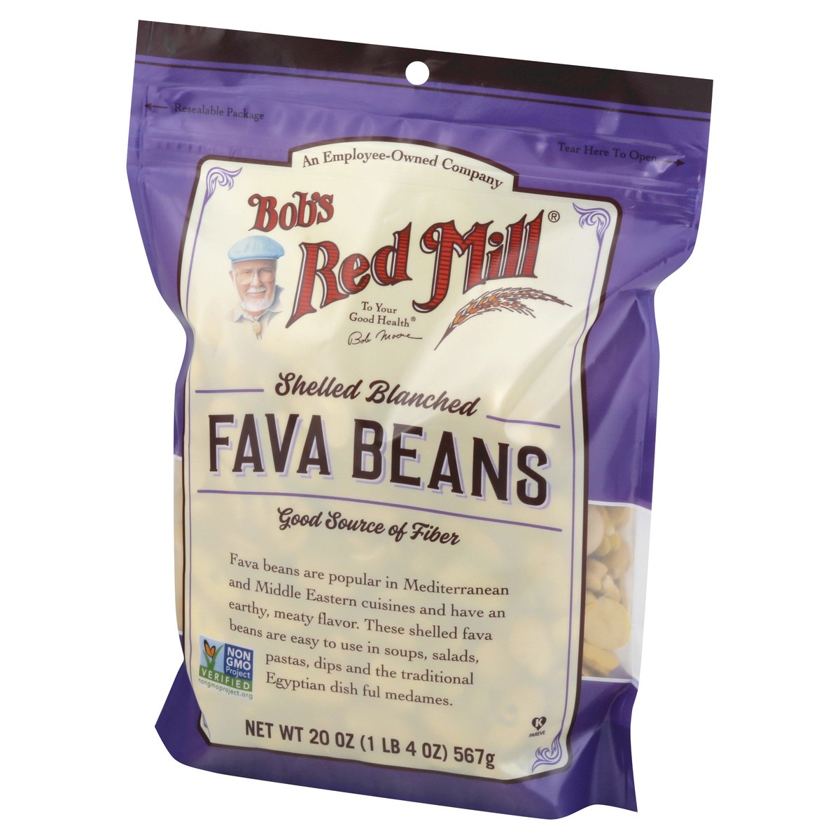 slide 3 of 10, Bobs Red Mill Beans Fava, 20 oz