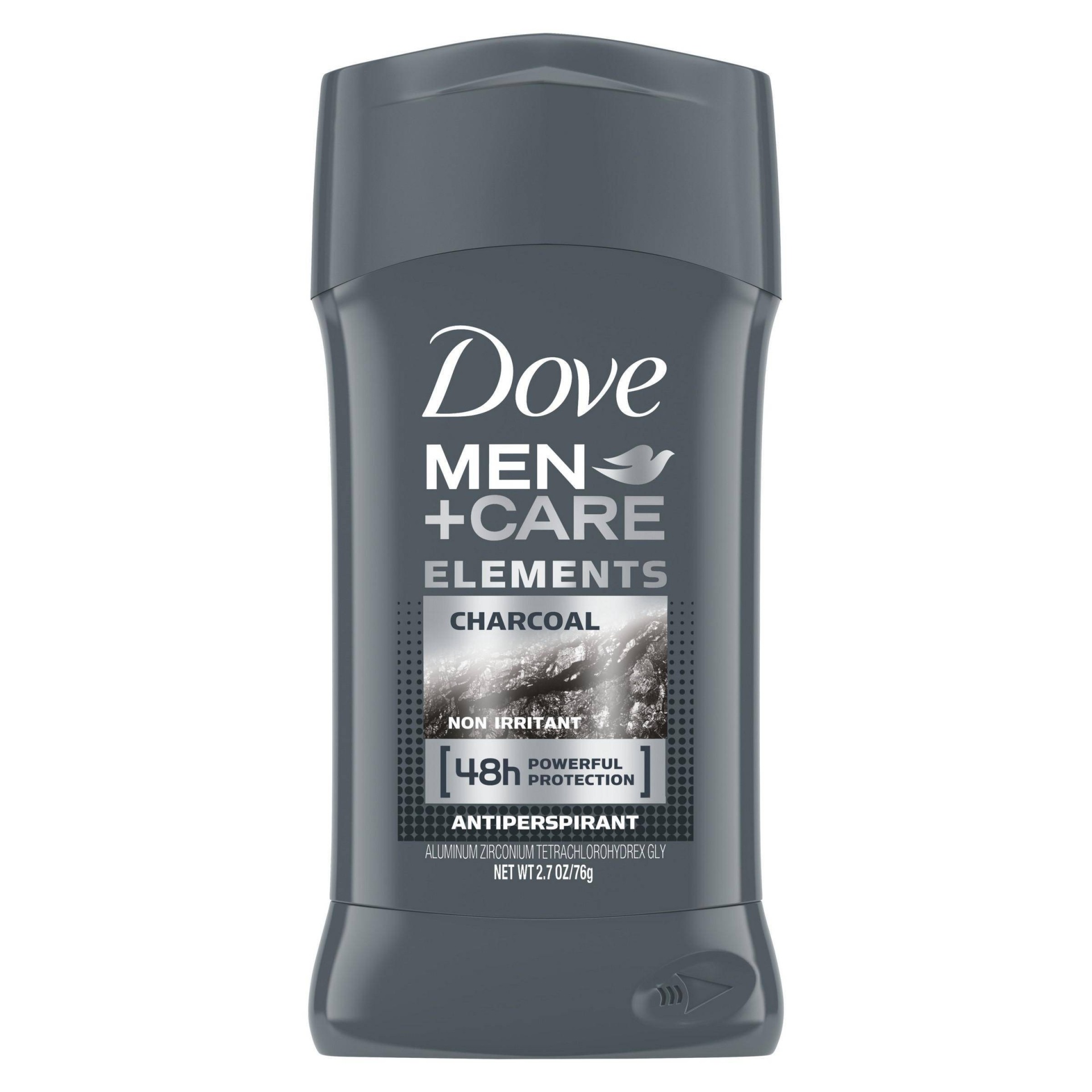 slide 1 of 8, Dove Men+Care Antiperspirant Deodorant Solid Charcoal, 2.7 oz