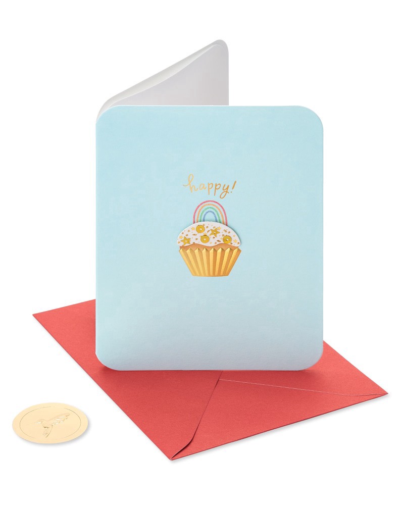 slide 2 of 5, Papyrus Birthday Card (Best Birthday Ever Cupcake), 1 ct