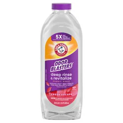 ARM & HAMMER Odor Blasters Deep Rinse & Revitalize Fabric Rinse, Laundry Additive and Odor Eliminator for Sweat, Musty Odors, and Body Odors, Fresh Escape Scent, 28 fl oz