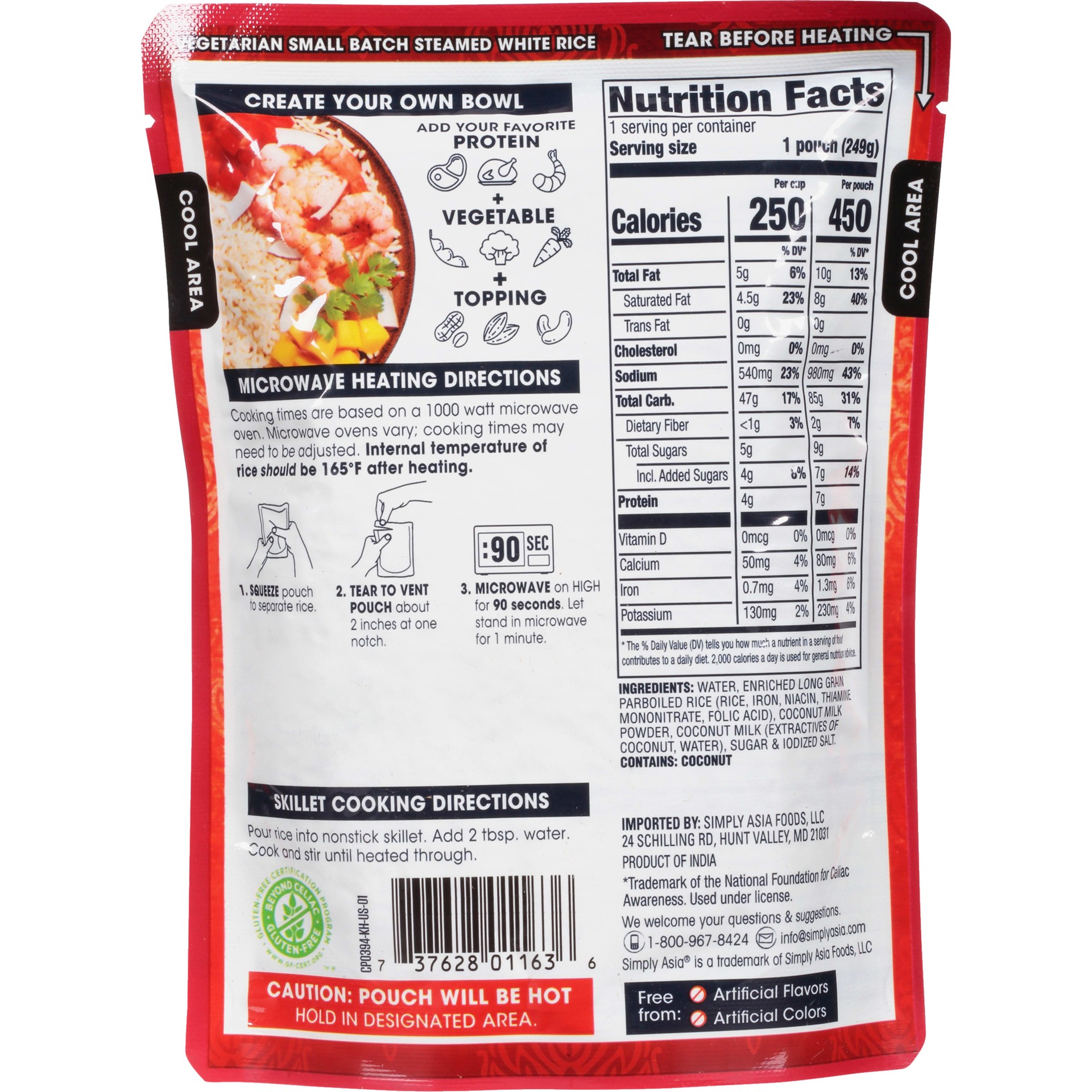 slide 5 of 5, Thai Kitchen Ready to Heat Coconut Rice- 8.8 oz, 8.8 oz