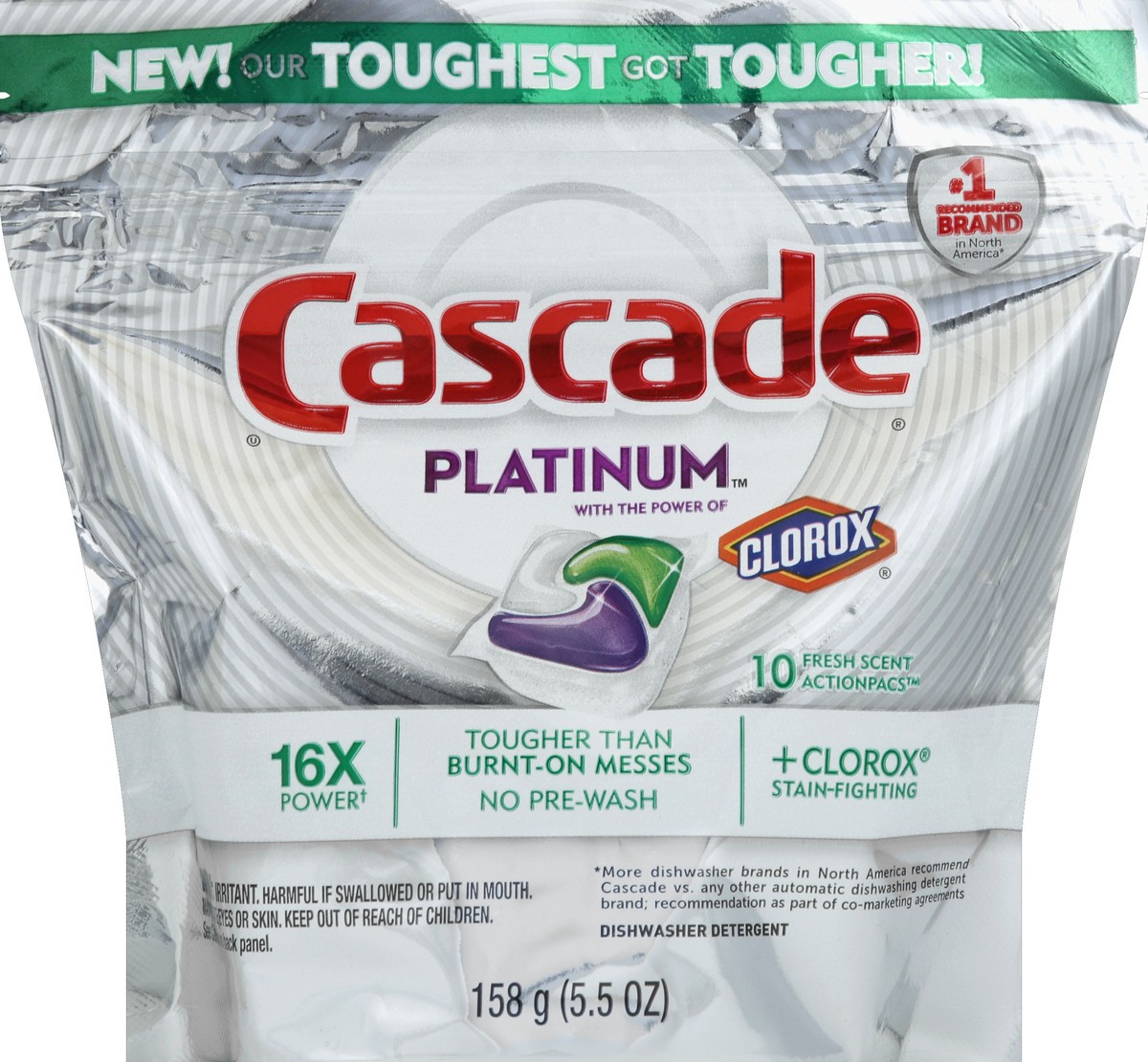 slide 1 of 3, Cascade Dishwasher Detergent 10 ea, 10 ct