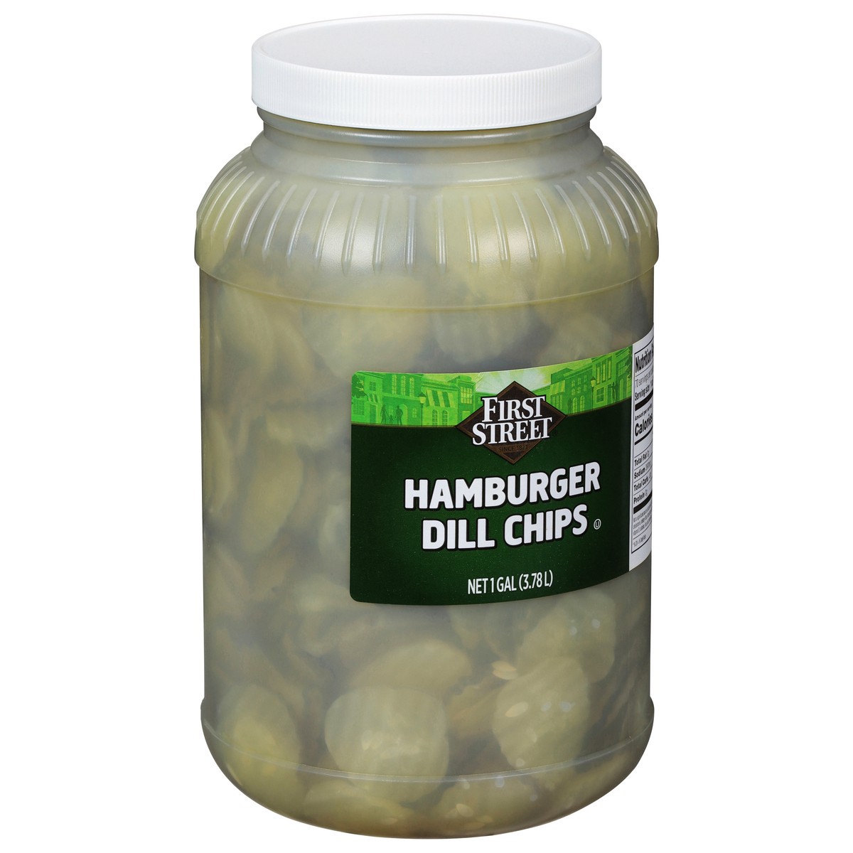 slide 12 of 14, Cb22 First Street Pickle Chips Dill Crinkle Cut - 1 gal, 1 gal