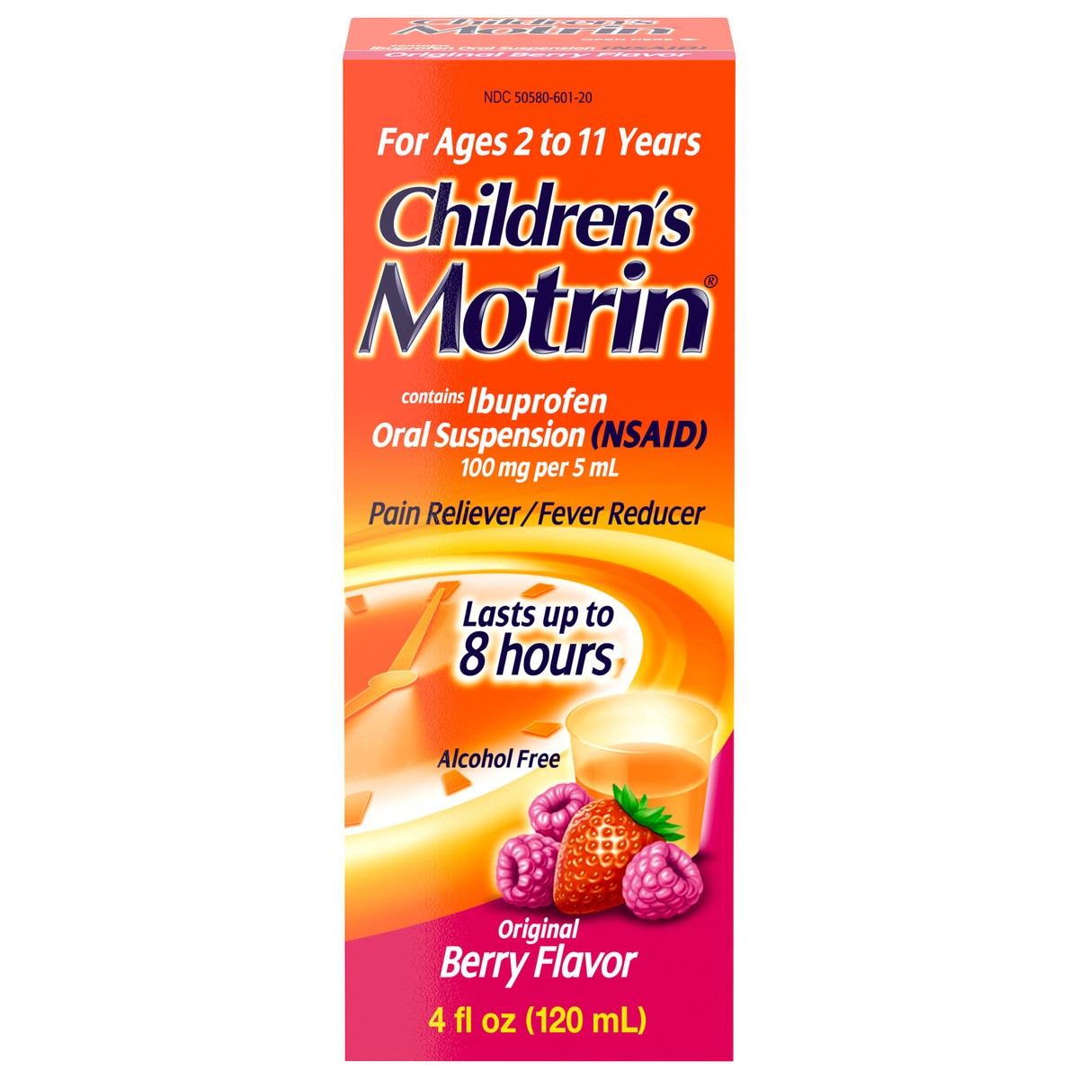 slide 1 of 9, Motrin Children's Motrin Oral Suspension, Berry, 4 Fl. Oz, 4 fl oz