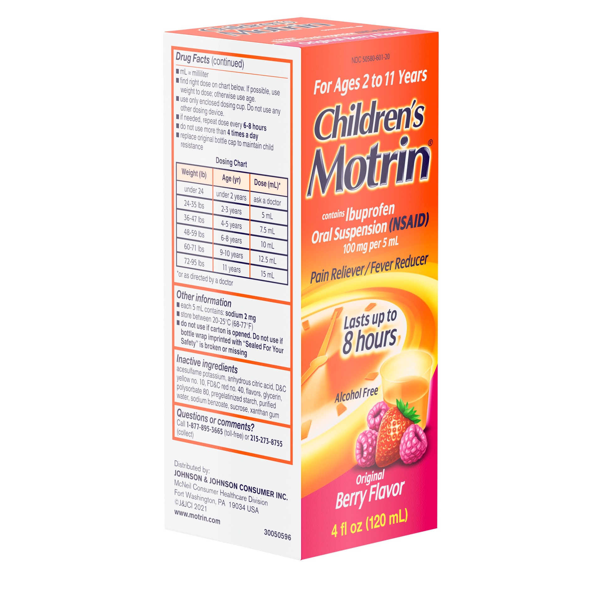 slide 5 of 9, Motrin Children's Motrin Oral Suspension, Berry, 4 Fl. Oz, 4 fl oz