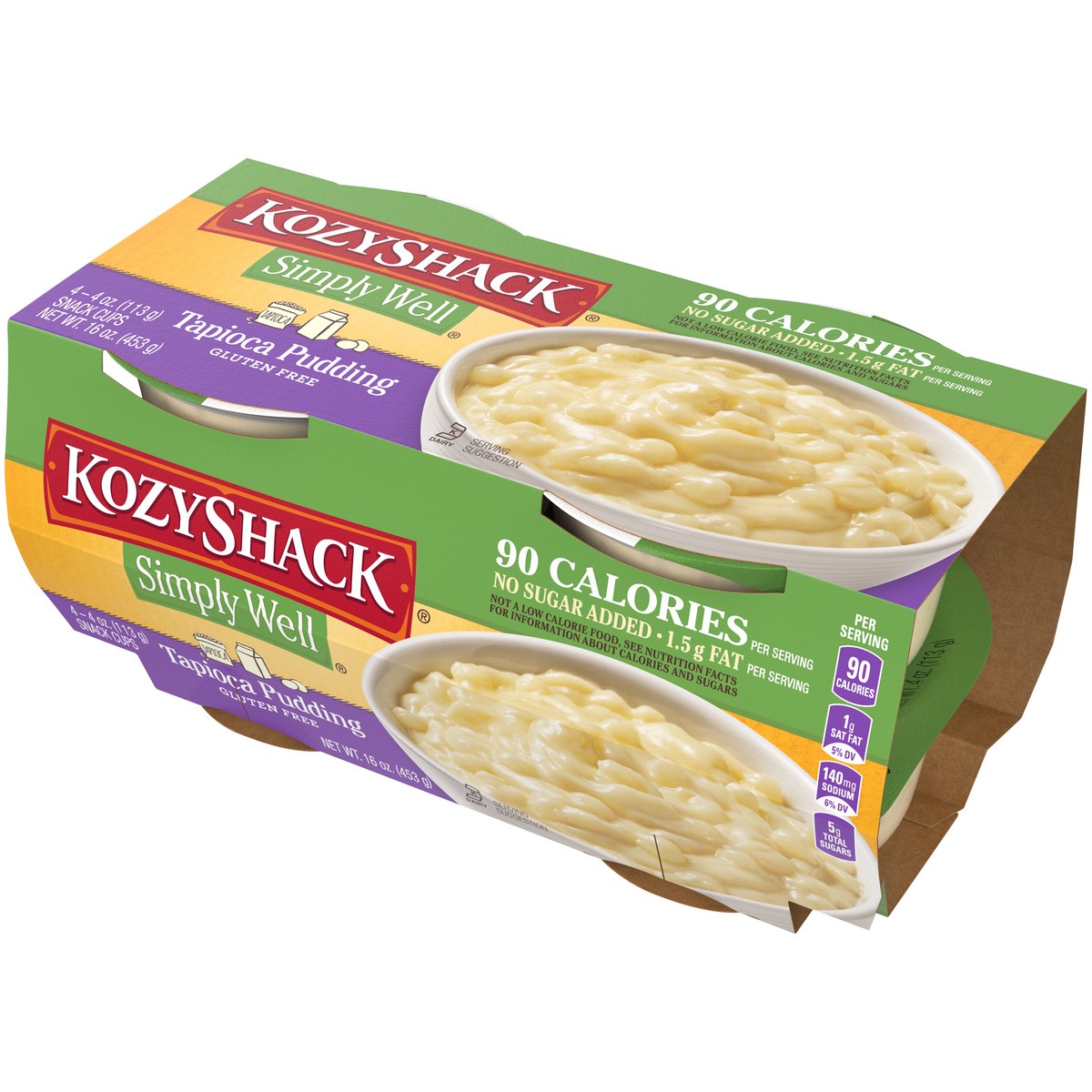 slide 6 of 11, Kozy Shack Tapioca Simply Well Tapioca Pudding 4Pk, 16 oz