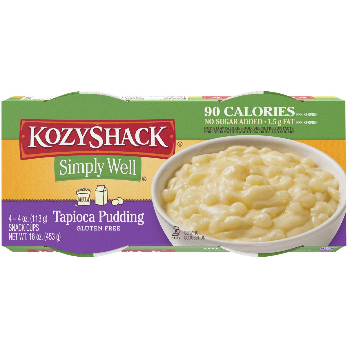 slide 8 of 11, Kozy Shack Tapioca Simply Well Tapioca Pudding 4Pk, 16 oz