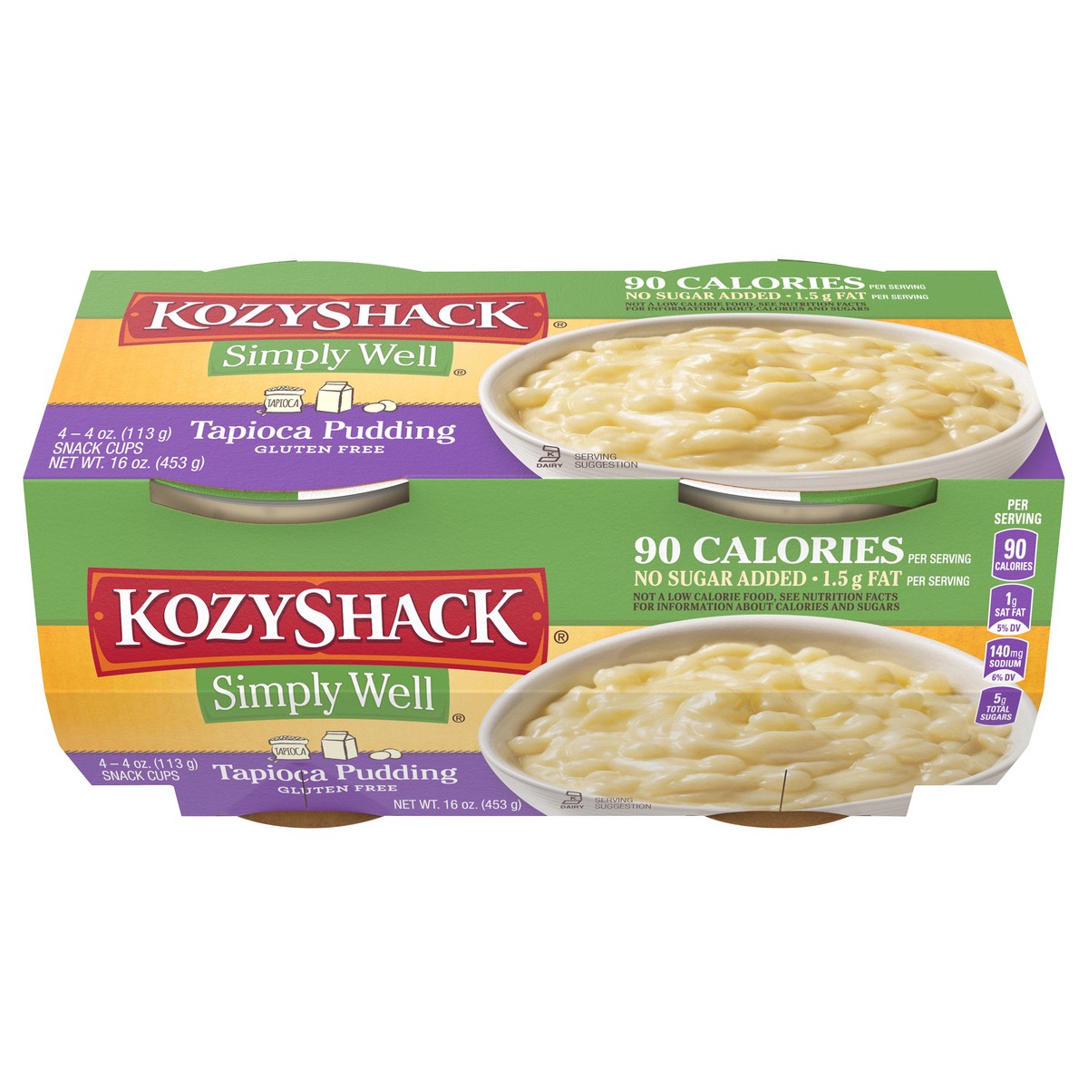 slide 3 of 11, Kozy Shack Tapioca Simply Well Tapioca Pudding 4Pk, 16 oz