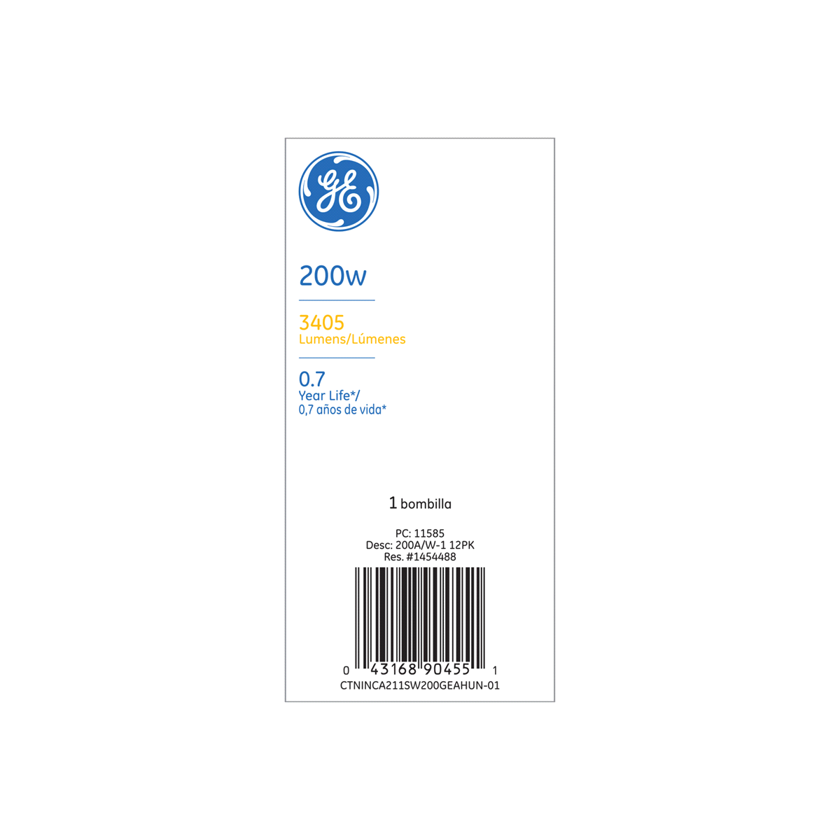 slide 2 of 5, GE 200 Watt A21 Soft White Bulb, 1 ct