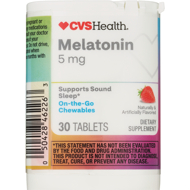 slide 1 of 1, CVS Health Cvs Melatonin 5Mg Chwb, 30 ct