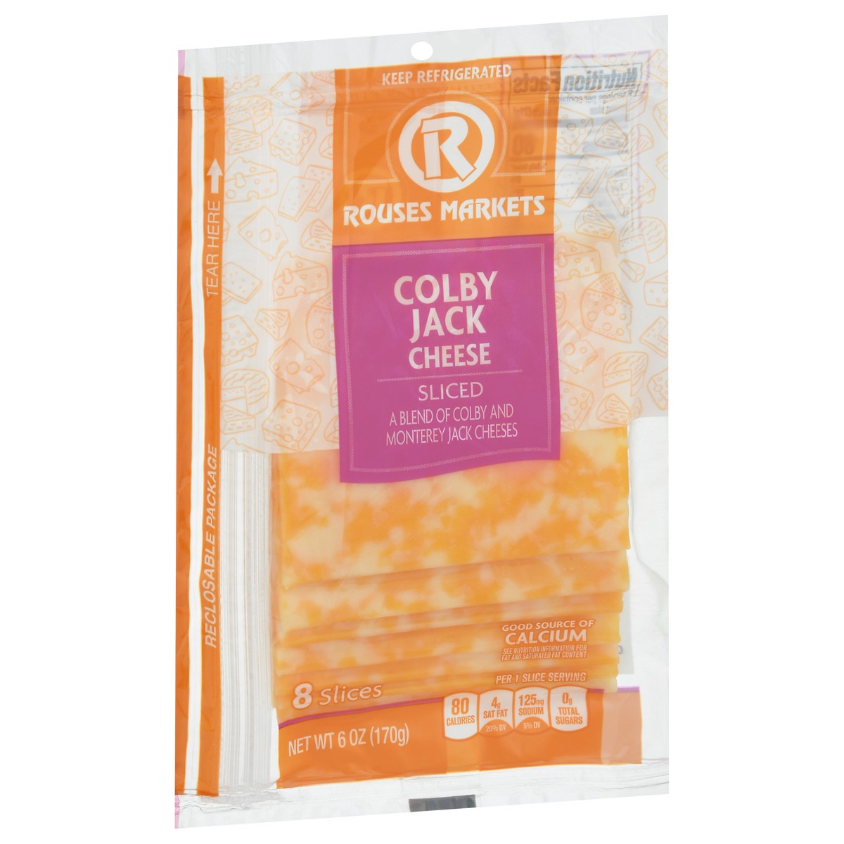 slide 13 of 14, Rouses Markets Colby Jack Sliced Cheese 8 Slices - 8 ct, 8 ct