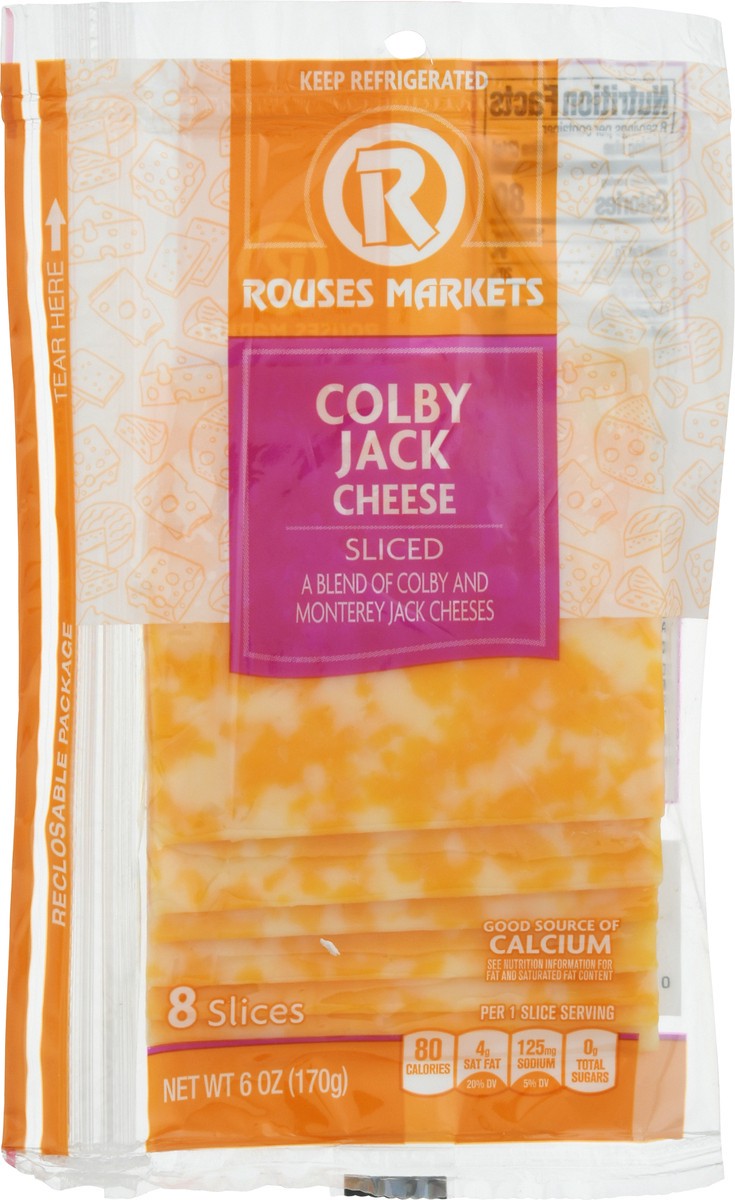 slide 10 of 14, Rouses Markets Colby Jack Sliced Cheese 8 Slices - 8 ct, 8 ct
