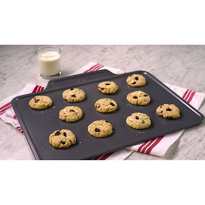 slide 7 of 8, All-Clad Pro-Release Cookie Sheet Pans with Rack, 3 ct