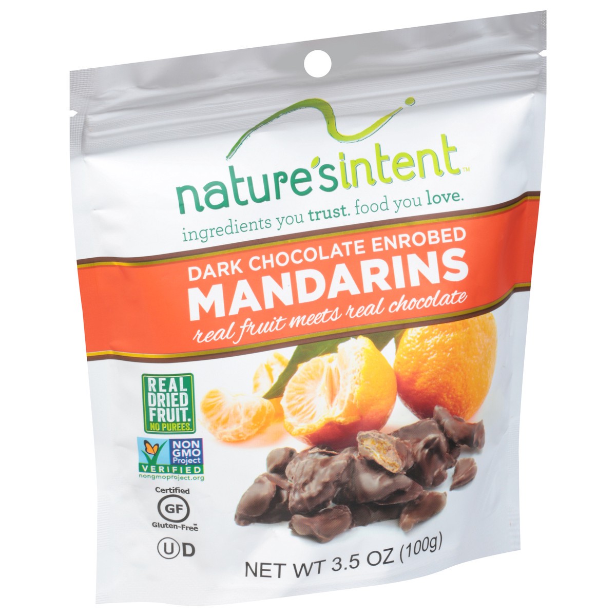 slide 2 of 12, Nature's Intent Dark Chocolate Enrobed Dried Mandarin - 3.5 Oz, 3.5 oz