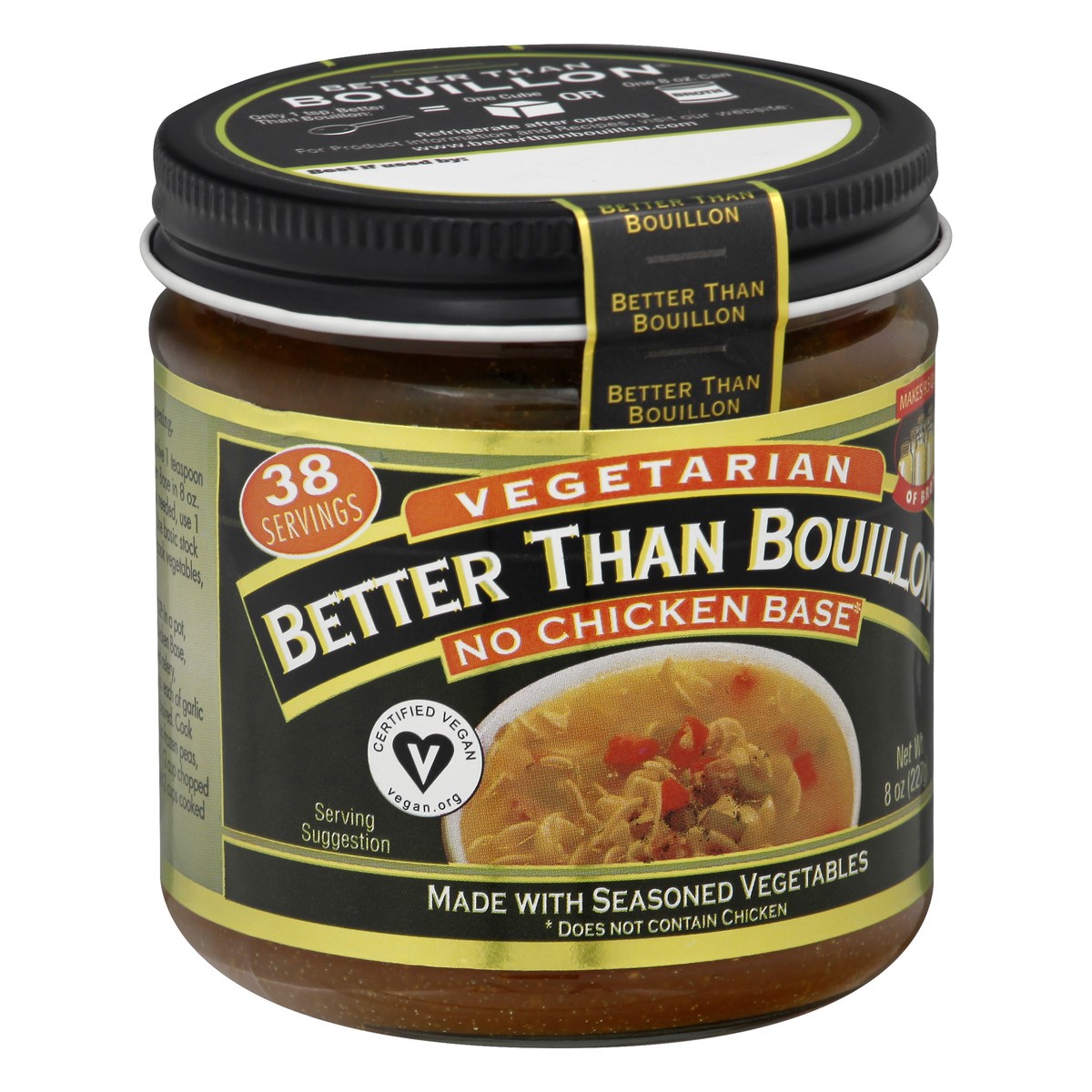 slide 2 of 9, Better than Bouillon Vegetarian Base 8 oz, 8 oz