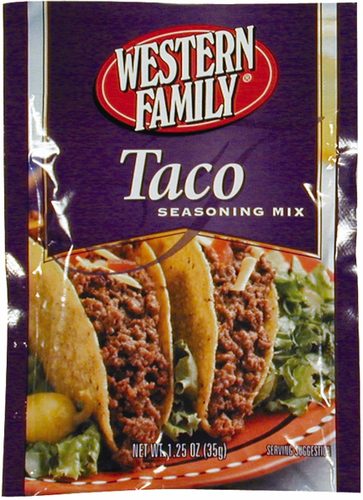 slide 1 of 1, Western Family Taco Seasoning Mix, 1.25 oz