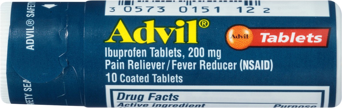 slide 4 of 7, Advil Pain Reliever Fever Reducer Coated Tablet 200Mg Ibuprofen Temporary Pain Relief - 10 Count, 10 ct