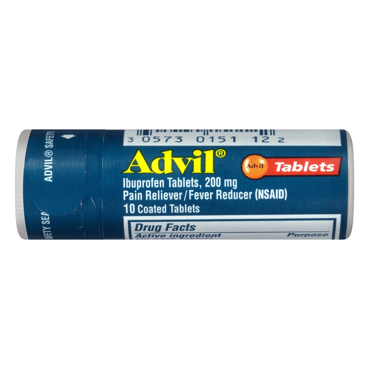slide 1 of 8, Advil Coated Tablets 200 mg Ibuprofen 10 ea, 10 ct