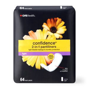 slide 1 of 1, CVS Health Confidence Dual Panty Liner, Light, 64 Ct, 64 ct