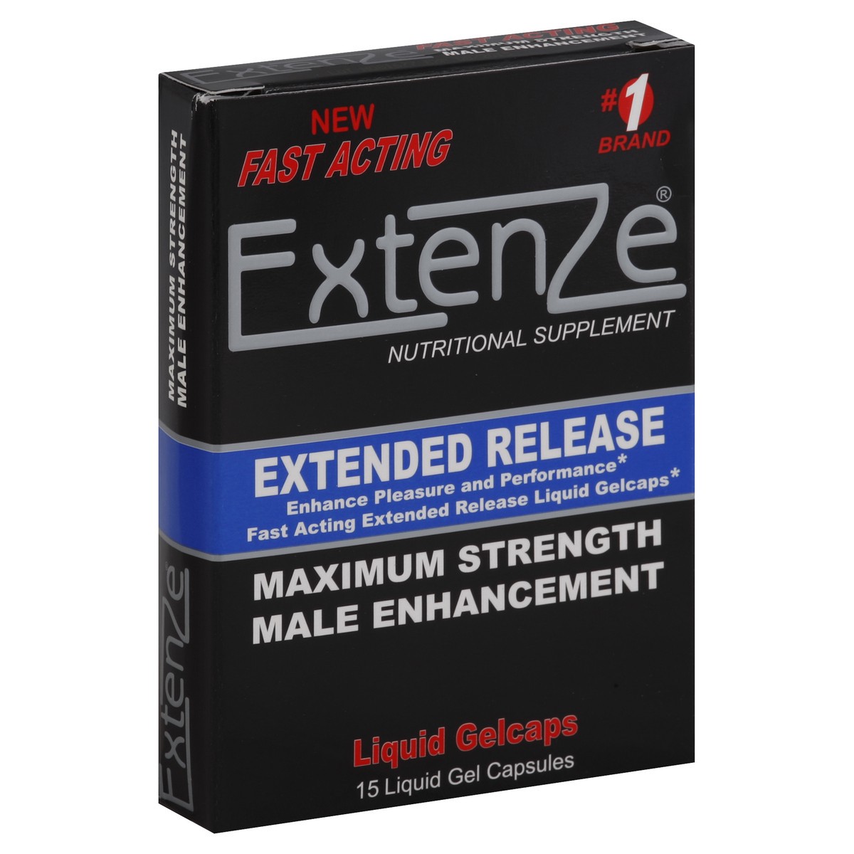 slide 5 of 7, Extenze Extended Release Maximum Strength Male Enhancement Liquid Gel Capsules, 15 Ct, 1 ct