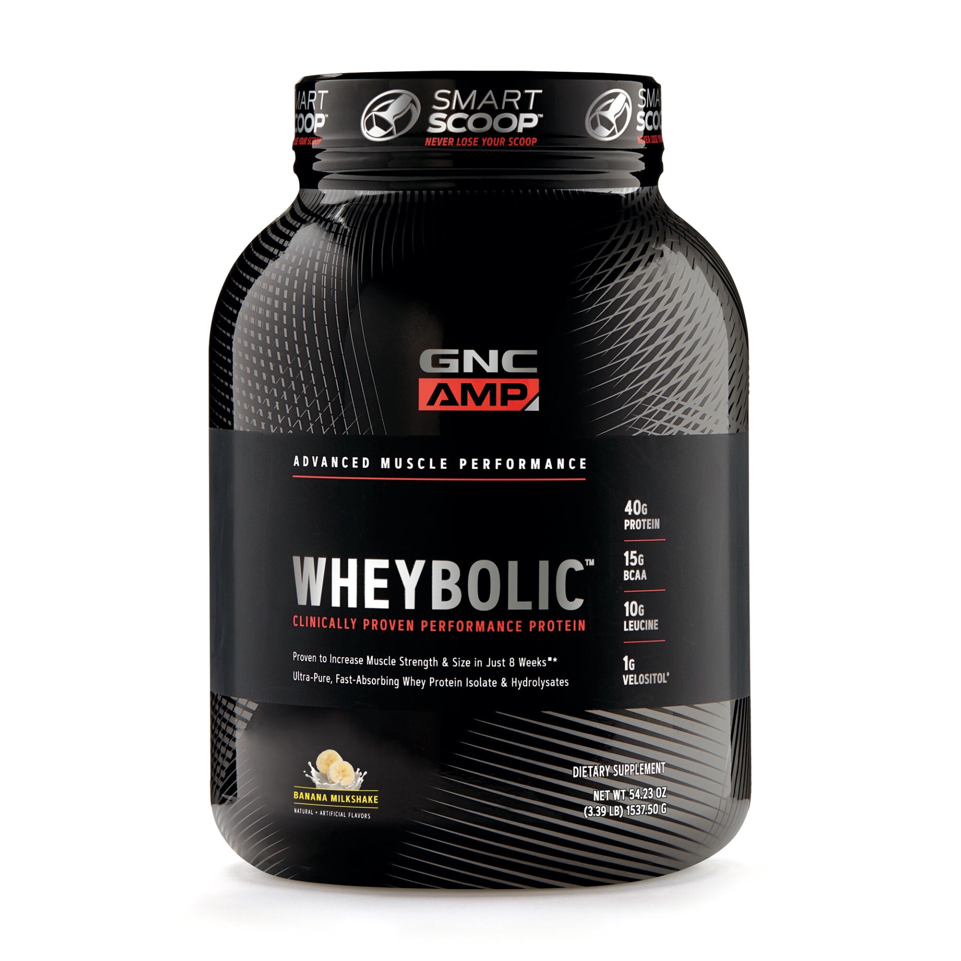 slide 1 of 1, GNC AMP Wheybolic - Banana Milkshake, 1 ct