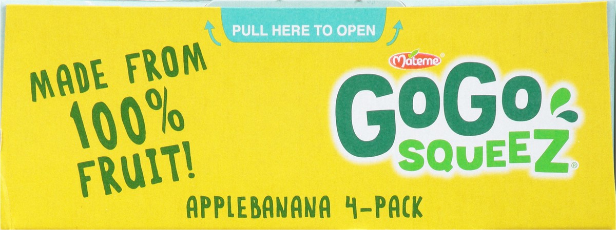 slide 9 of 14, Gogo Squeez Apple Banana Fruit On The Go 4Pk, 12.7 oz