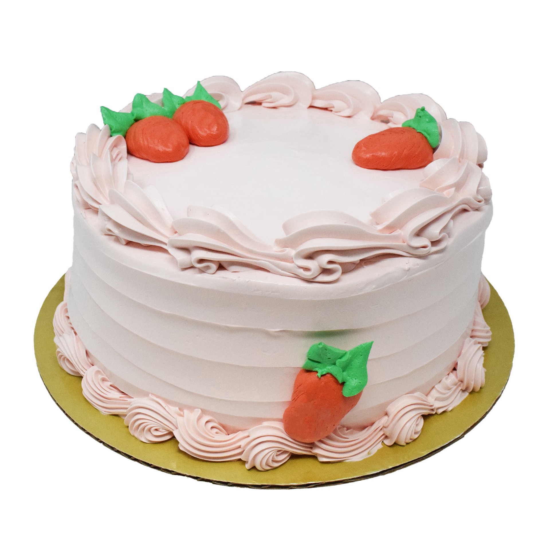 slide 1 of 1, H-E-B Bakery Strawberry Creamy Creations Ice Cream Cake, 8 in
