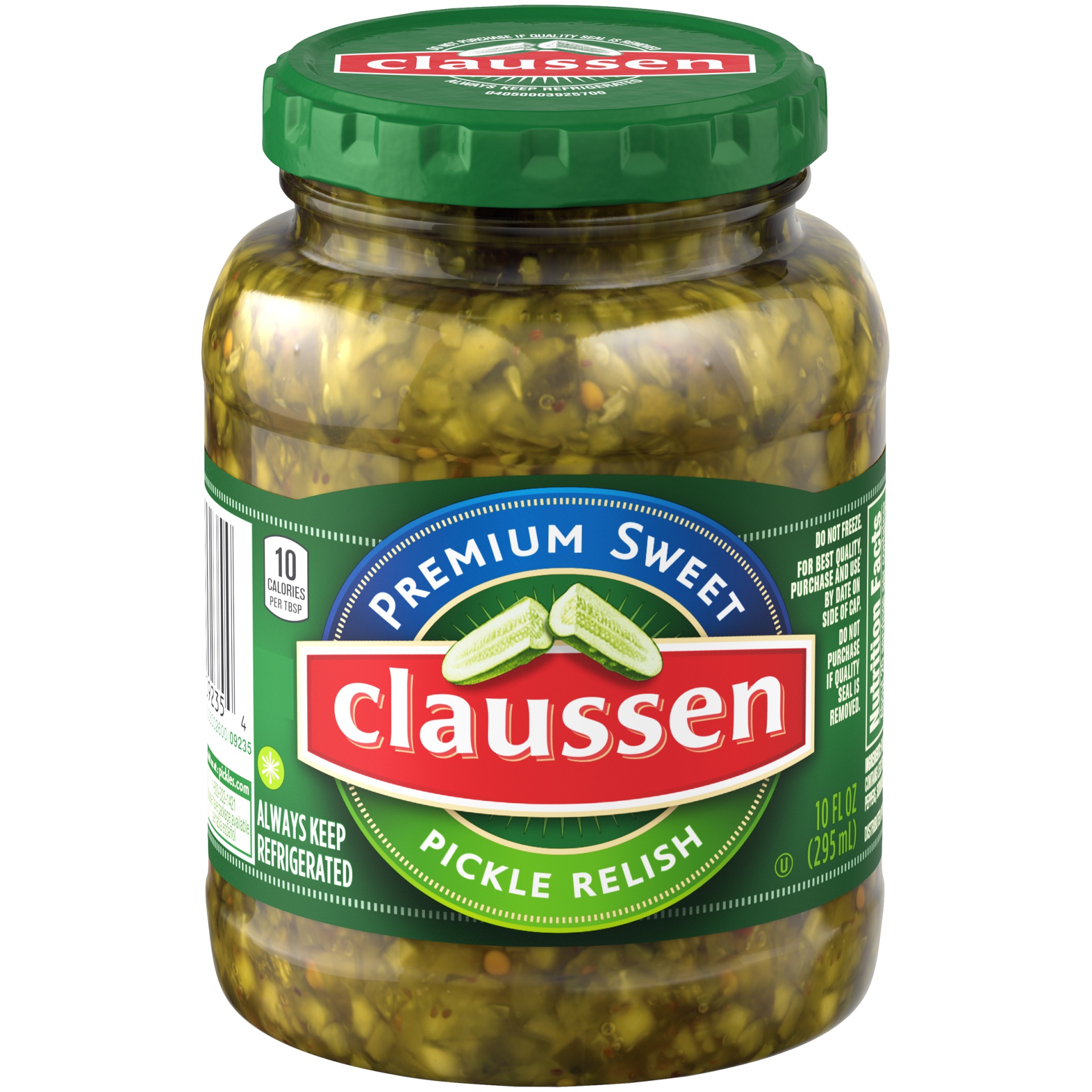 slide 1 of 6, Claussen Premium Sweet Pickle Relish, 10 fl oz