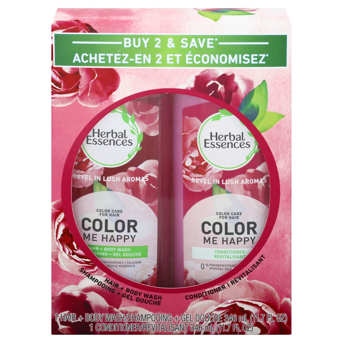 slide 1 of 9, Herbal Essences Color Me Happy Hair + Body Wash/Conditioner 1 ea, 1 ea