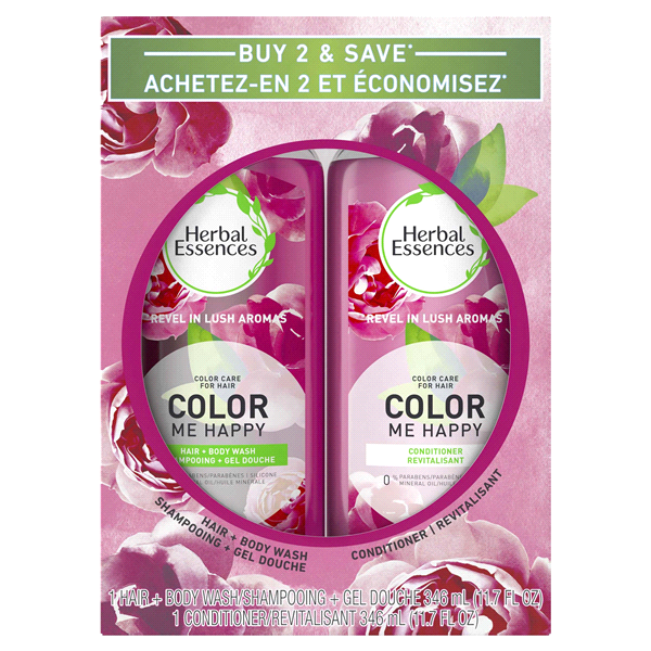slide 1 of 1, Herbal Essences Color Me Happy Shampoo & Conditioner Duo Pack, 11.7 fl oz